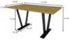 Banquette d'angle AKIKO METAL avec table et bancs 168x128 Voir les images du produit 6