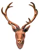 XXL Hirschgeweih Hirschkopf Geweih 10-Ender Bronze Optik 48x32x61cm Skulptur Produktbild-Vorschau