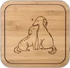 Mr. & Mrs. Panda Tischschoner Hunde Liebe - Transparent - Produktbild-Vorschau 1