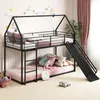Letto a soppalco COSTWAY 90x200cm con scivolo, scala e Anteprima dell’immagine prodotto 2