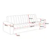 Sofa PIXI, Wohnzimmer, modernes Schlafsofa Couch 3-Sitzer Produktbild-Vorschau 7