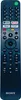 A Sony RMF-TX520E remote control is shown against a dark blue background. Anteprima dell’immagine prodotto