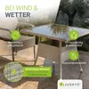 Juskys Polyrattan Gartentisch Yoro eckig - wetterfest 80x80 Produktbild-Vorschau 5