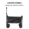 Carrello Pieghevole con 4 Ruote – Carrello da Trasporto per Anteprima dell’immagine prodotto 5