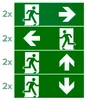 LED Fluchtwegleuchte | Exit Schild | 230V Notausgangsschild Produktbild-Vorschau 4