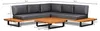 Ecklounge-Set Barstano | Anthrazit & Grau | Akazienholz und Produktbild-Vorschau 5