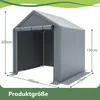Geräteschuppen Dunkelgrau 190x170x200 cm als Fahrradgarage Produktbild-Vorschau 2