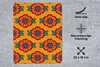 MuchoWow® Mauspad Mousepad Design - Retro - Rosen - Orange Produktbild-Vorschau 3