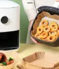 50x Air Fryer Backpapier 20x20 cm Heißluftfritteuse Einweg Produktbild-Vorschau 2