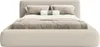 FEDVE Polsterbett Fummo aus Bouclé-Stoff 180x200 cm, Beige Produktbild-Vorschau 1