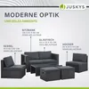 Juskys Polyrattan Gartenmöbel Set Salou inkl. Abdeckung - Produktbild-Vorschau 6