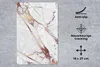 MuchoWow® Mauspad Mousepad Marmor - Weiß - Rot - Gold 18x27 Produktbild-Vorschau 2