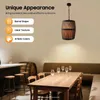 Beczka na wino retro - Lampa wisząca - Drewno - Łańcuch z Podgląd zdjęcia produktu 3