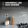 Ledvion LED Doppeldimmer Schalter 100W 240V weiß Produktbild-Vorschau 4
