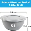 Rühr- und Salatschüssel 5l mit Deckel, stapelbar, Produktbild-Vorschau 2