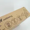 Close-up of a cardboard product box with text and graphics. Produktbild-Vorschau