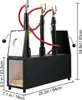A three-burner propane forge is shown with dimensions indicated. Produktbild-Vorschau