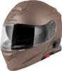 Casco Bogotto H271 BT Bluetooth ribaltabile, marrone opaco, Anteprima dell’immagine prodotto 3