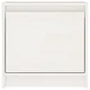 Comodino bianco 40x30,5x40 cm in legno di pino massiccio Anteprima dell’immagine prodotto 12