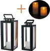 Marrakesch 2er Set LED Laterne Windlicht 38 cm und 30 cm | Produktbild-Vorschau 1