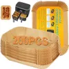 200 Stücke Backpapier für Heißluftfritteuse Ninja, Airfryer Produktbild-Vorschau 1