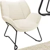 tectake® Sessel Kjeld gepolstert, mit Bouclé-Bezug 73 x 72 Produktbild-Vorschau 9