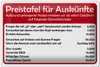 Blechschild Spruch 30x20cm Preistafel für Auskünfte Produktbild-Vorschau 1