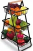 Stilvoller Obstkorb / Obstschale – Organizer aus schwarzem Produktbild-Vorschau 5