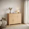 FineBuy Sideboard Buche SETE 90 x 75 x 30 cm Schränkchen 1 Produktbild-Vorschau 2