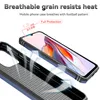 A close-up marketing image showing the inside and outside of a phone case, with arrows indicating airflow. Produktbild-Vorschau