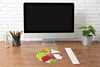 MuchoWow® Mauspad Mousepad Obst - Cartoon - Muster 30x30 cm Produktbild-Vorschau 4