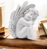 Schutzengel Figur Schlafend Weiß 20cm - Deko Engel Statue Produktbild-Vorschau 5