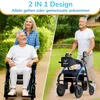 WALCORA 2 in 1 Rollstuhl Rollator Faltbar und Leicht mit Produktbild-Vorschau 2
