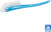 A blue bottle and teat brush on a white background. Produktbild-Vorschau