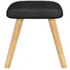 Maison Exclusive - Relaxsessel mit Hocker Schwarz Stoff Produktbild-Vorschau 10
