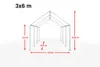 TOOLPORT Hochwertiges Partyzelt 3x6 m Pavillon Zelt PE Produktbild-Vorschau 5