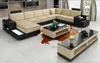 Ecksofa U-Form Sideboard Couchtisch Couch Design Schwarz Produktbild-Vorschau 4