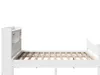 vidaXL Massivholzbett ohne Matratze Weiß 180x200 cm Produktbild-Vorschau 7