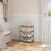 WOLTU Schuhregal schmal 4 Ebenen, Metall, für 8 Paar Produktbild-Vorschau 2