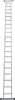 A tall, silver aluminum multi-purpose ladder is shown against a white background. Anteprima dell’immagine prodotto