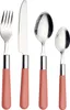 Echtwerk Bistro Besteck-Set 16TLG Essbesteck, Farbe:Rosa Produktbild-Vorschau 1