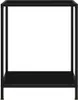 vidaXL Konsolentisch Schwarz 60x35x75 cm Hartglas Produktbild-Vorschau 1