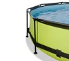 Piscina a calce ø300x76cm con pompa filtro - verde Piscina Anteprima dell’immagine prodotto 9