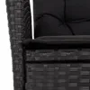 The Living Store 5-tlg. Garten-Essgruppe mit Kissen Schwarz Produktbild-Vorschau 7