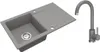 VBChome Granitspüle 76 x 44 cm Grau mit Armatur Produktbild-Vorschau 1