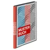 A product shot of a binder or folder with a patterned cover. Produktbild-Vorschau