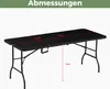 Albatros Buffettisch Klapptisch Schwarz/Rattan – robuste Produktbild-Vorschau 7