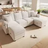 Sofá modular de esquina Merax, sofá para 4 personas con Vista previa de la imagen del producto 5