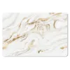 MuchoWow® Schreibtischunterlage Marmor - Gold - Weiß 60x40 Produktbild-Vorschau 1