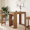 vidaXL Stolik barowy Artisan dąb 102x70x103,5 cm materiał Podgląd zdjęcia produktu 3